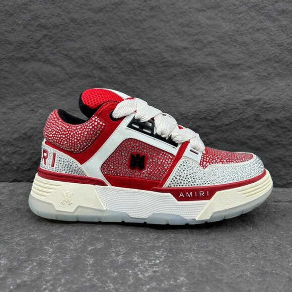 Amiri Sparkling Crystal Low-Top Sneakers - Picture 7 of 9